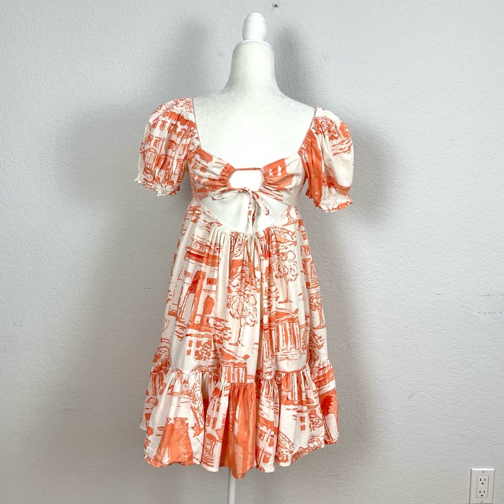 Urban Outfitters Babydoll Novelty Mini Dress Size S - Picture 2 of 5